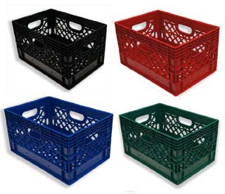 Milk Crates - 4 Pack